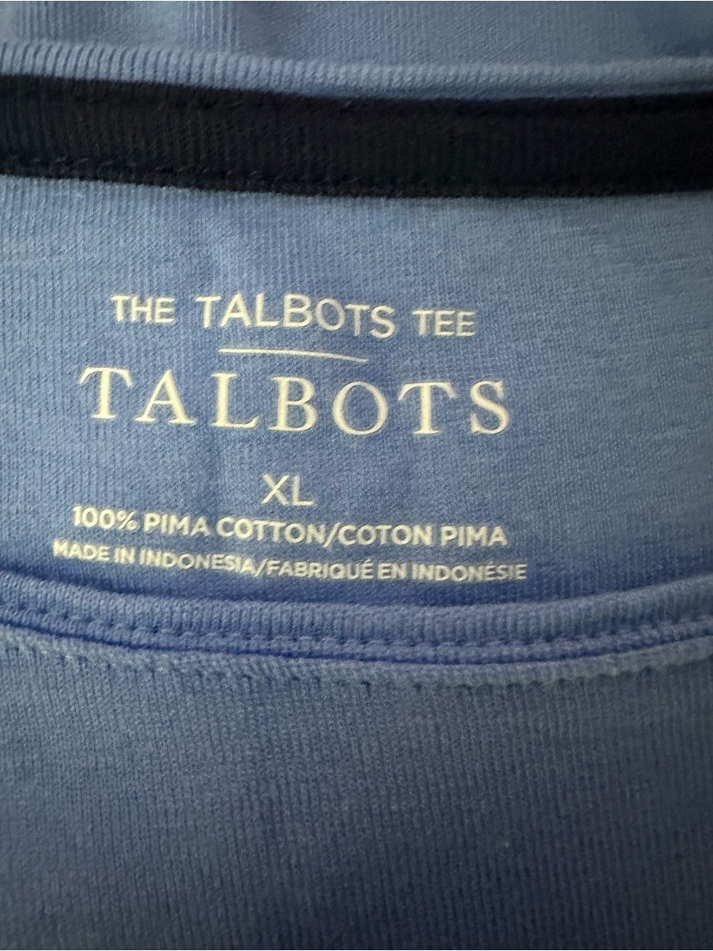 Talbots Soft Crewneck Long-Sleeve Top in Periwinkle - Picture 4 of 4